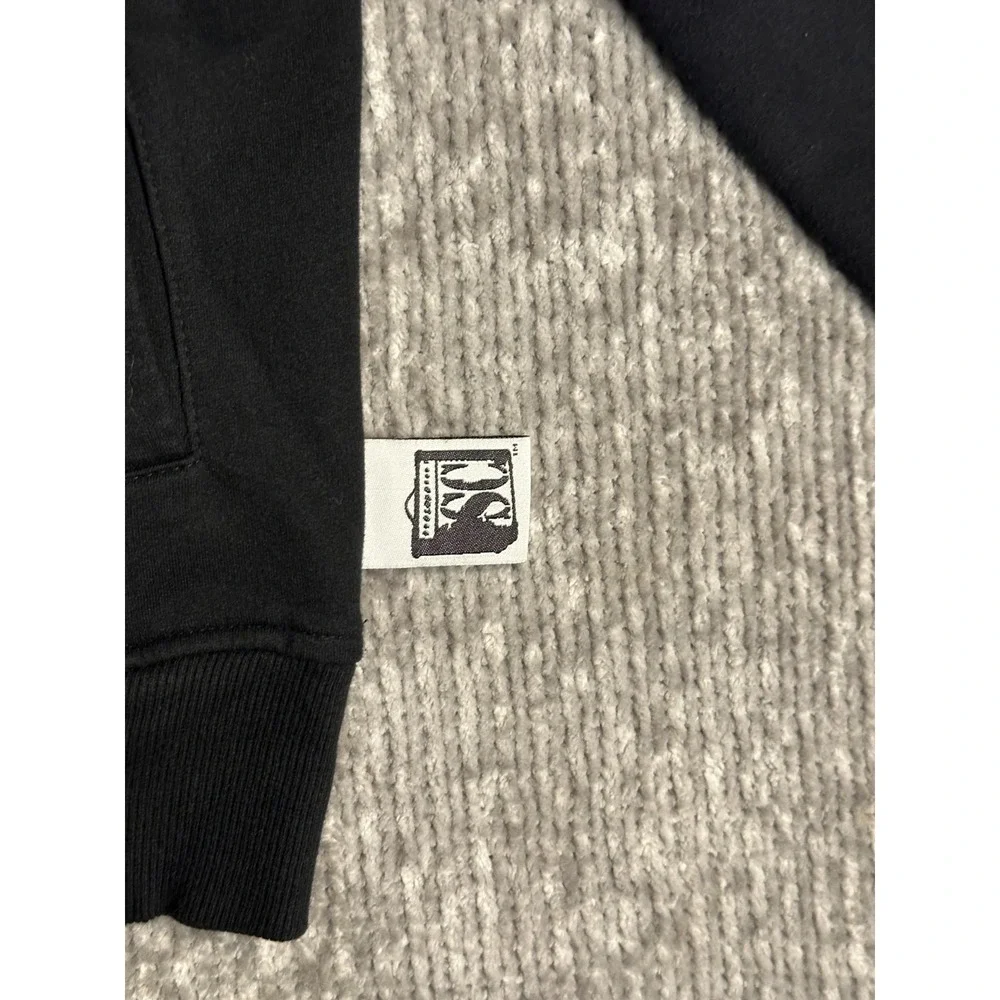 Social Collision Y2K Skeleton Robot Full Zip Hoodie Black Mall Goth Emo Cyber M